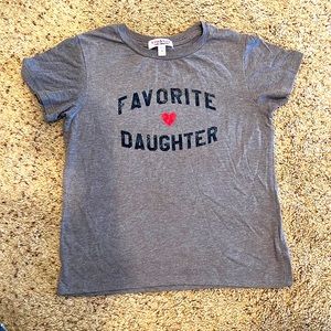 Women’s Sub Urban Riot “Favorite Daughter” grey tshirt size small